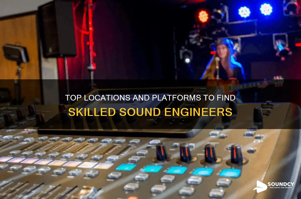 where to find sound engineer