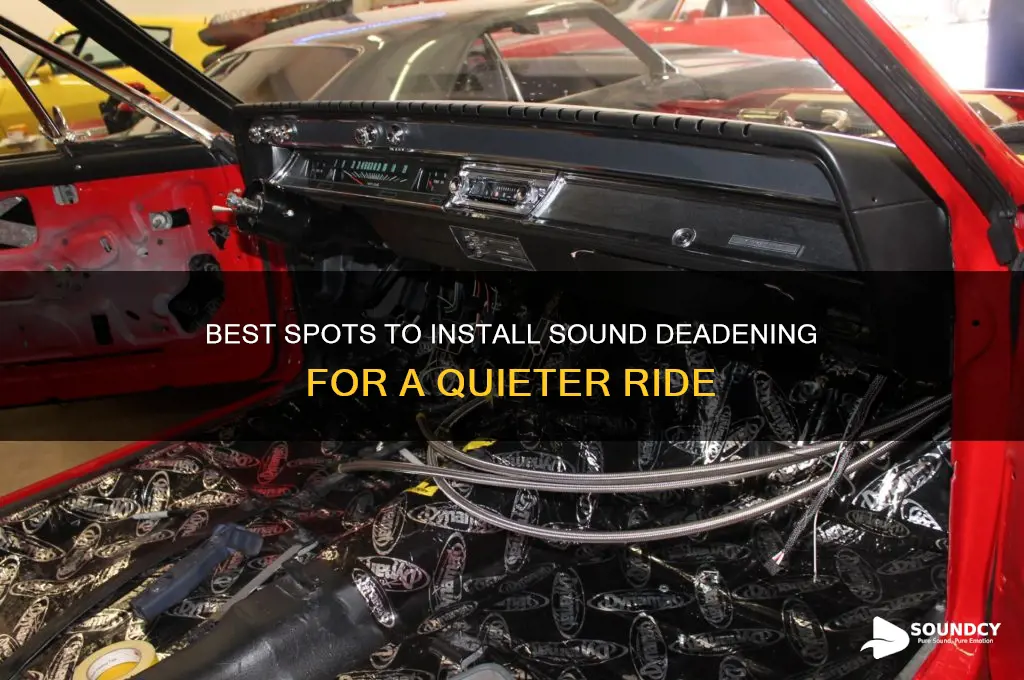 where to install sound deadening