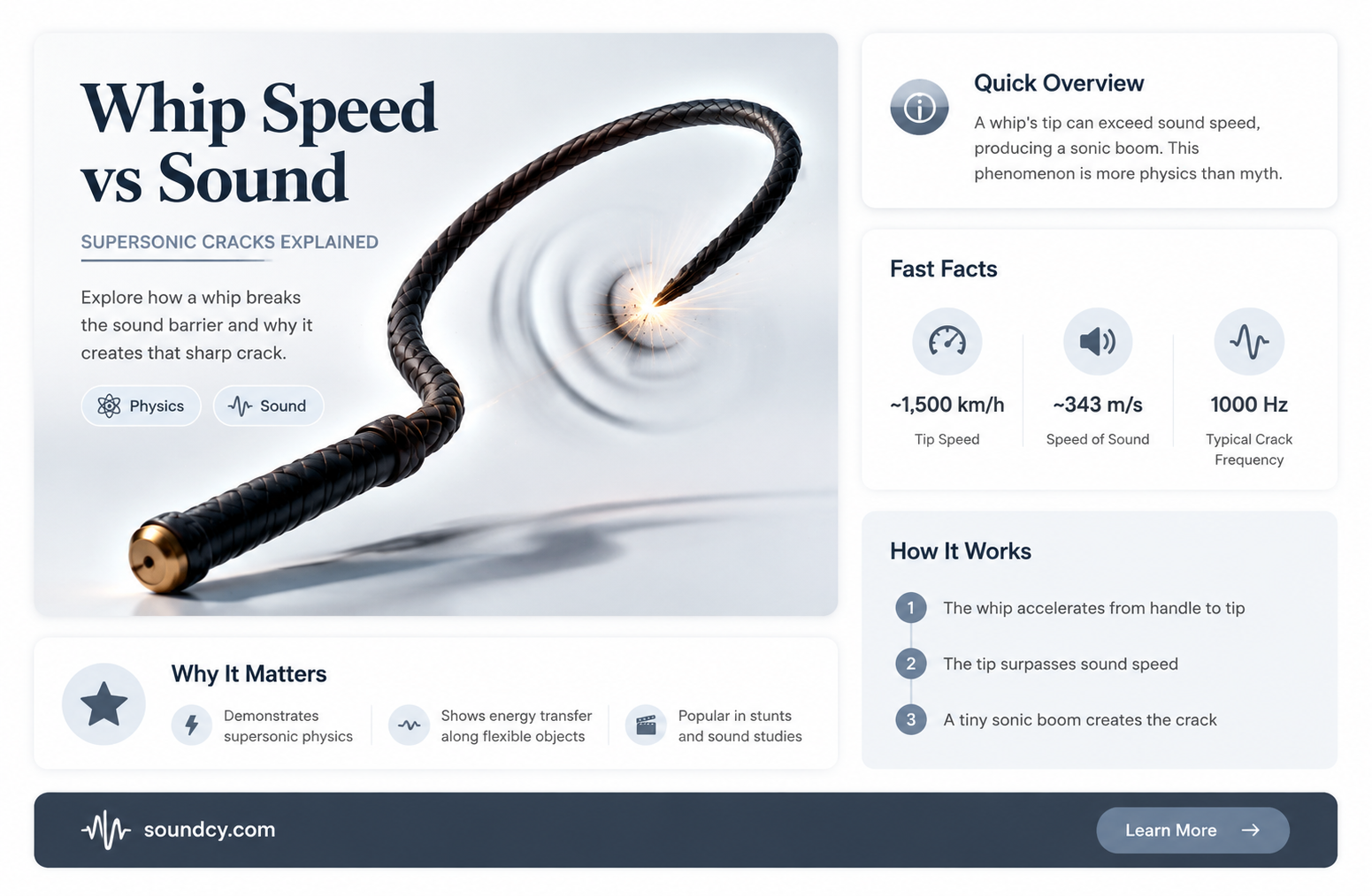 are whips faster than sound