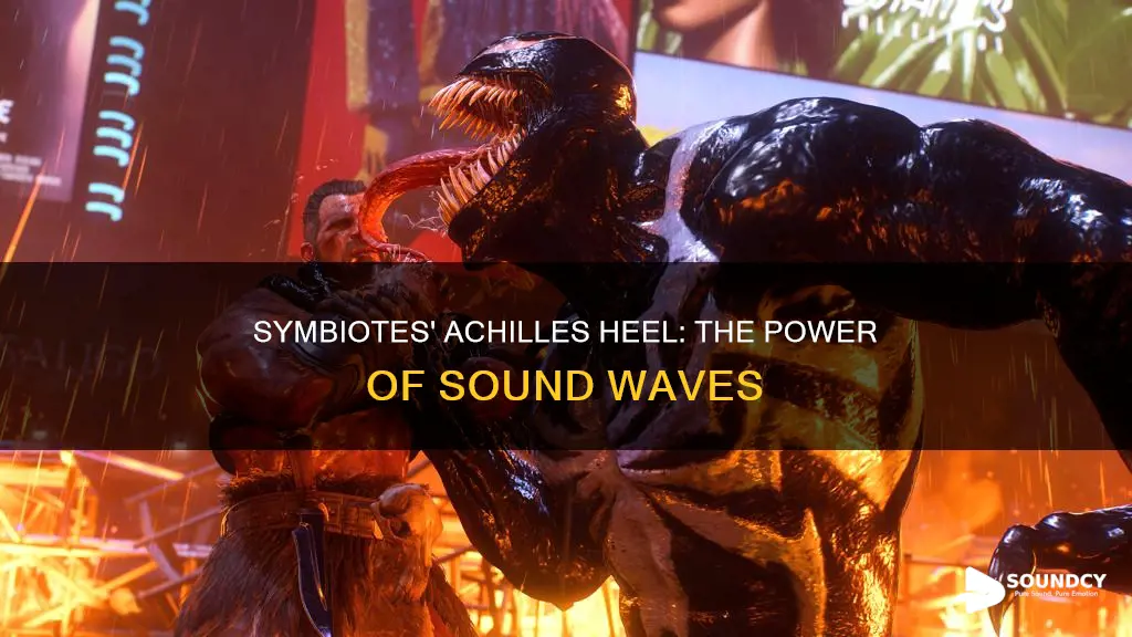 why are symbiotes weak to sound