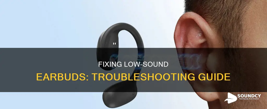 why do my earbuds sound low