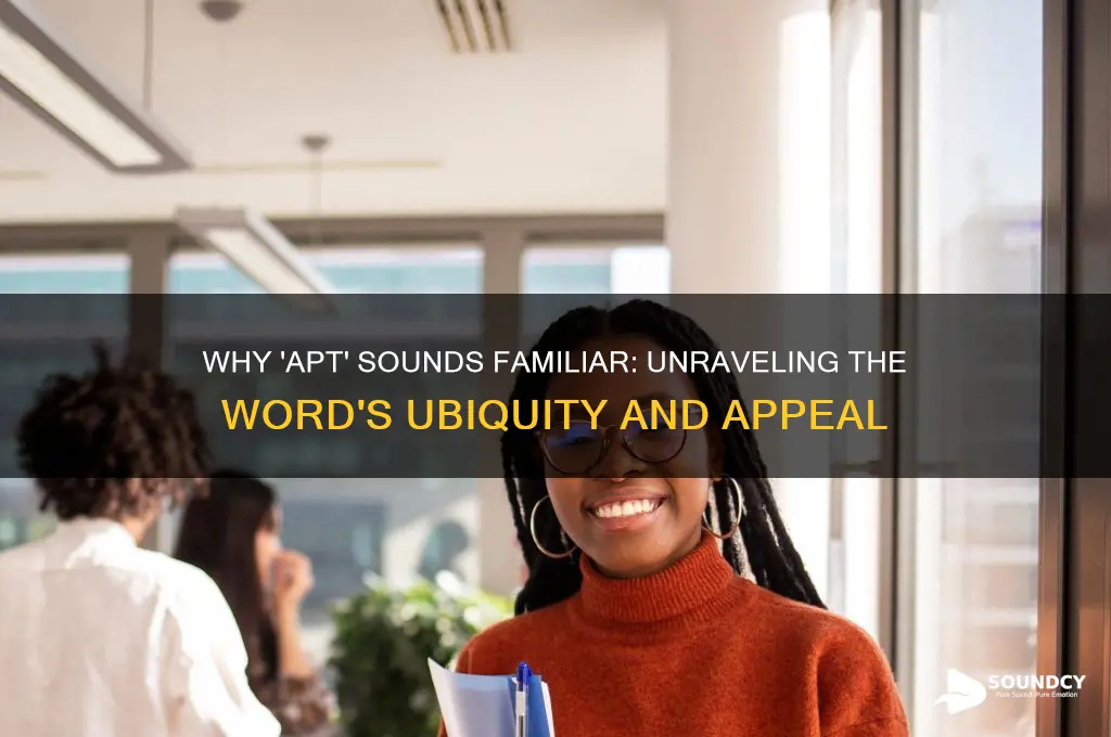 why does apt sound familiar