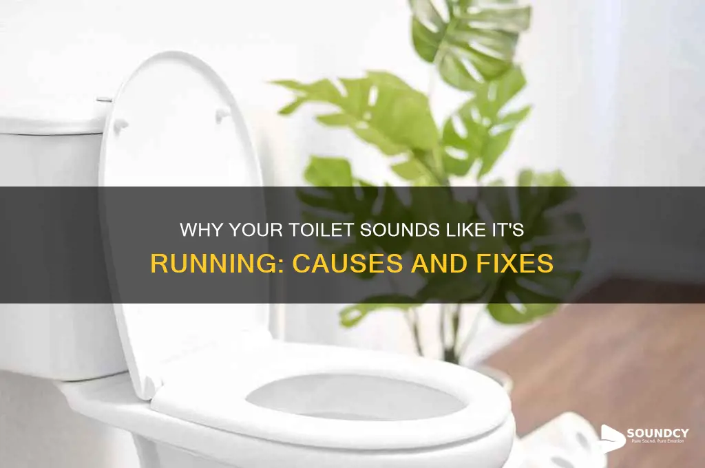 why does it sound like my toilet is running