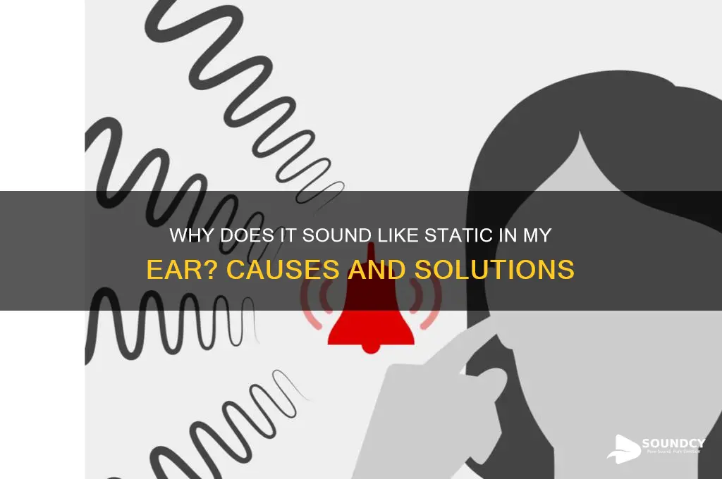 why does it sound like static in my ear