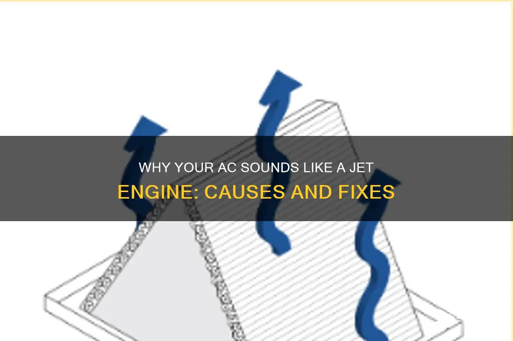 why does my ac sound like a jet engine