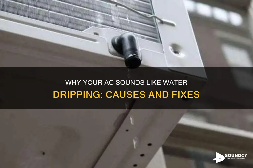 why does my air conditioner sound like water dripping