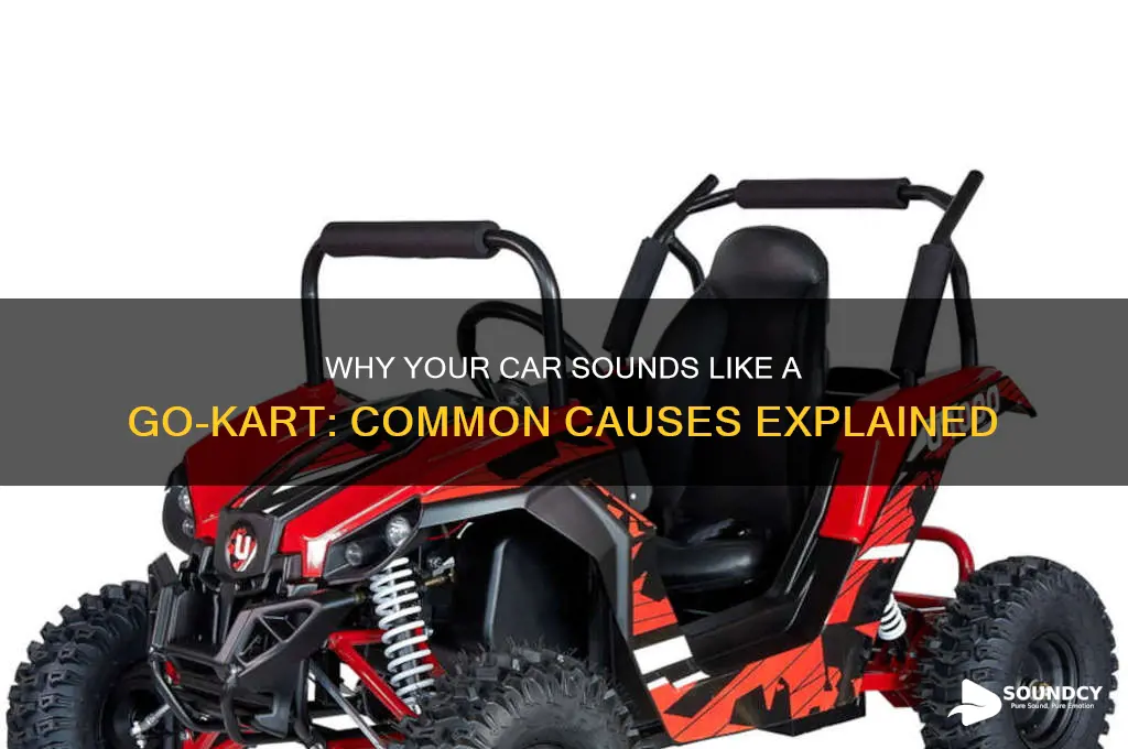 why does my car sound like a go kart