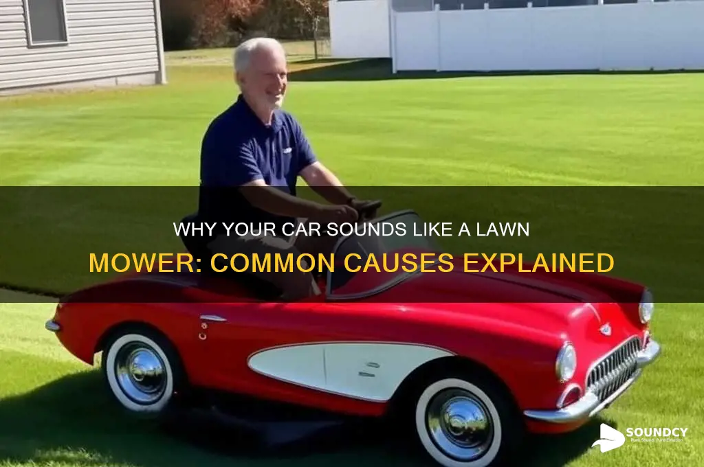 why does my car sound like a lawn mower