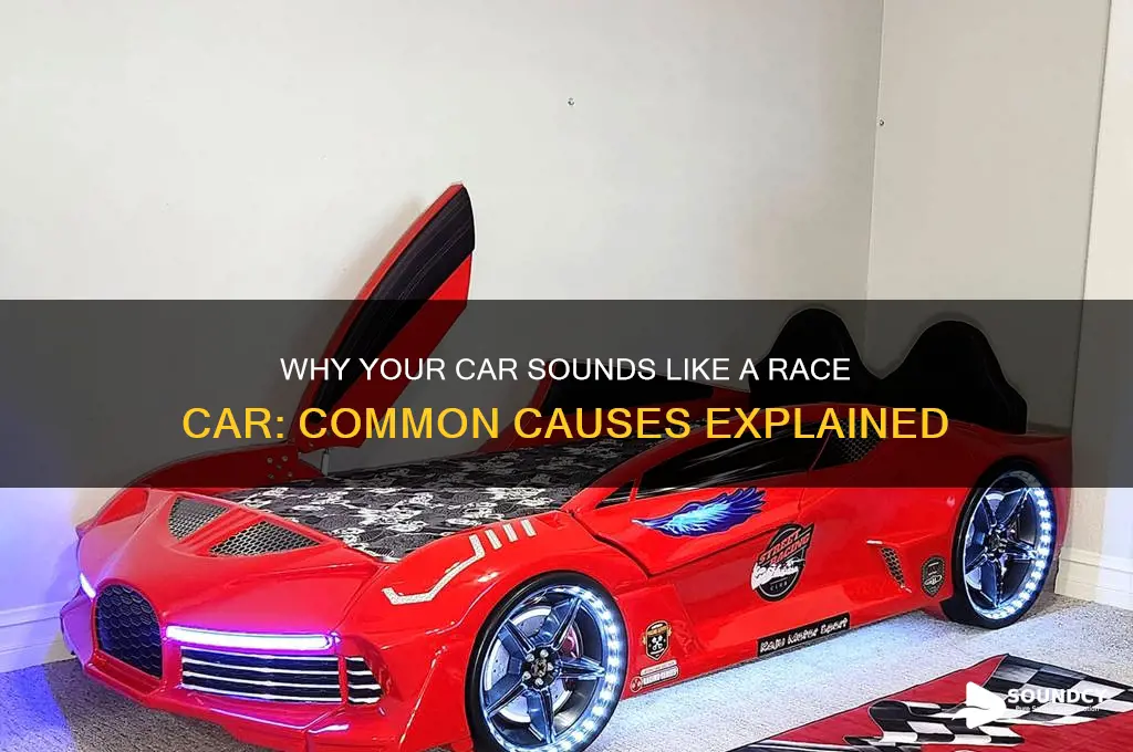 why does my car sound like a race car
