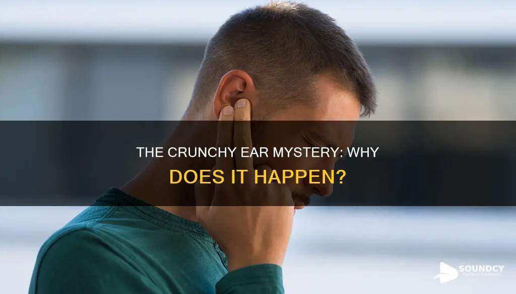 why does my ear sound crunchy