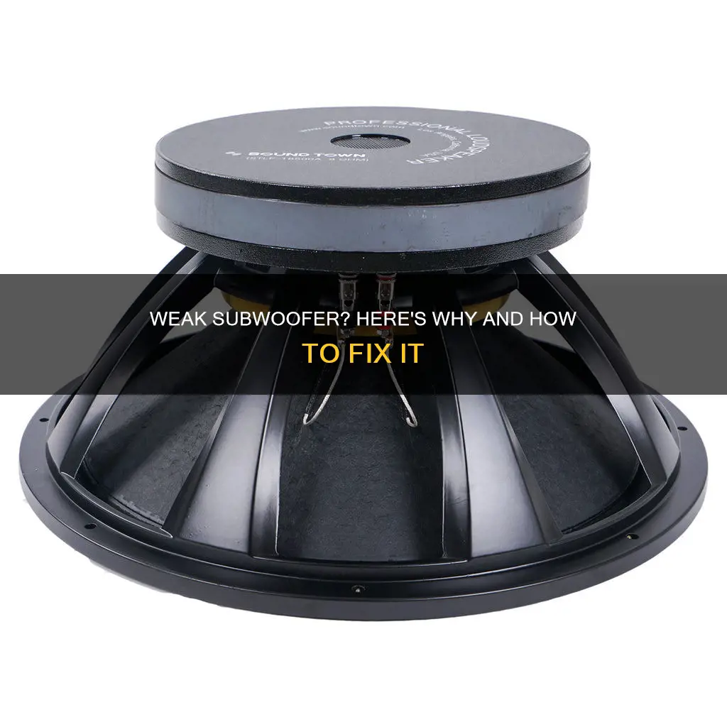 why does my subwoofer sound weak