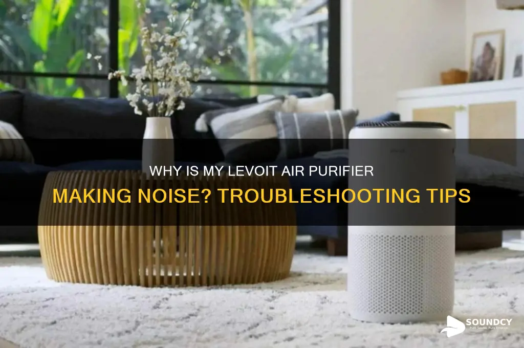 why is my levoit air purifier making a sound