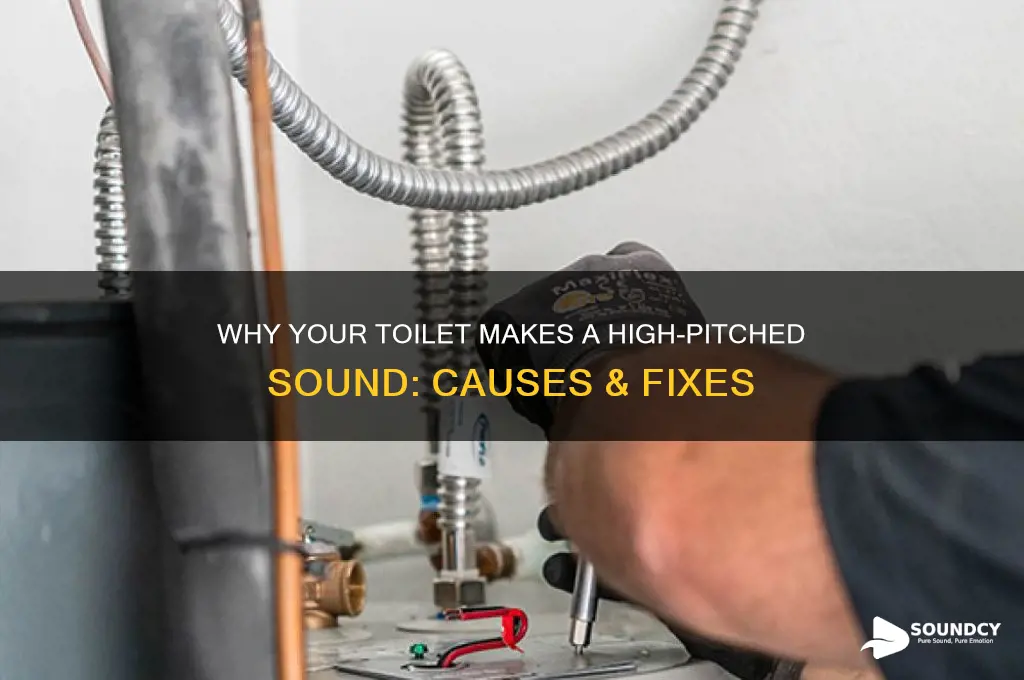 why is my toilet making a high pitched sound