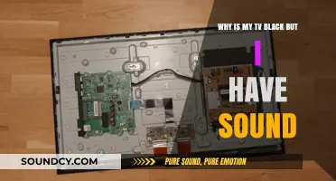 TV Screen Black with Sound: Common Causes and Quick Fixes