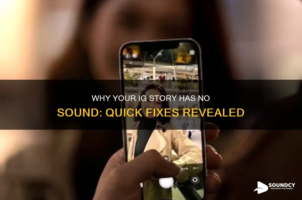 why is there no sound on my ig story