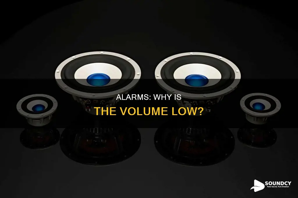 why my alarm sound is low