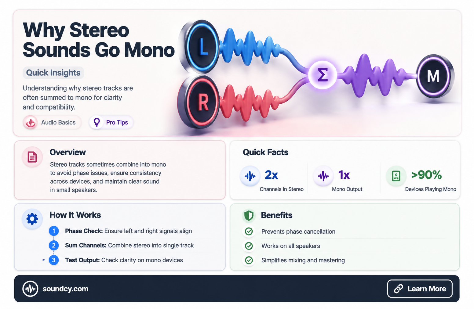 are stereo sounds pushed to mono