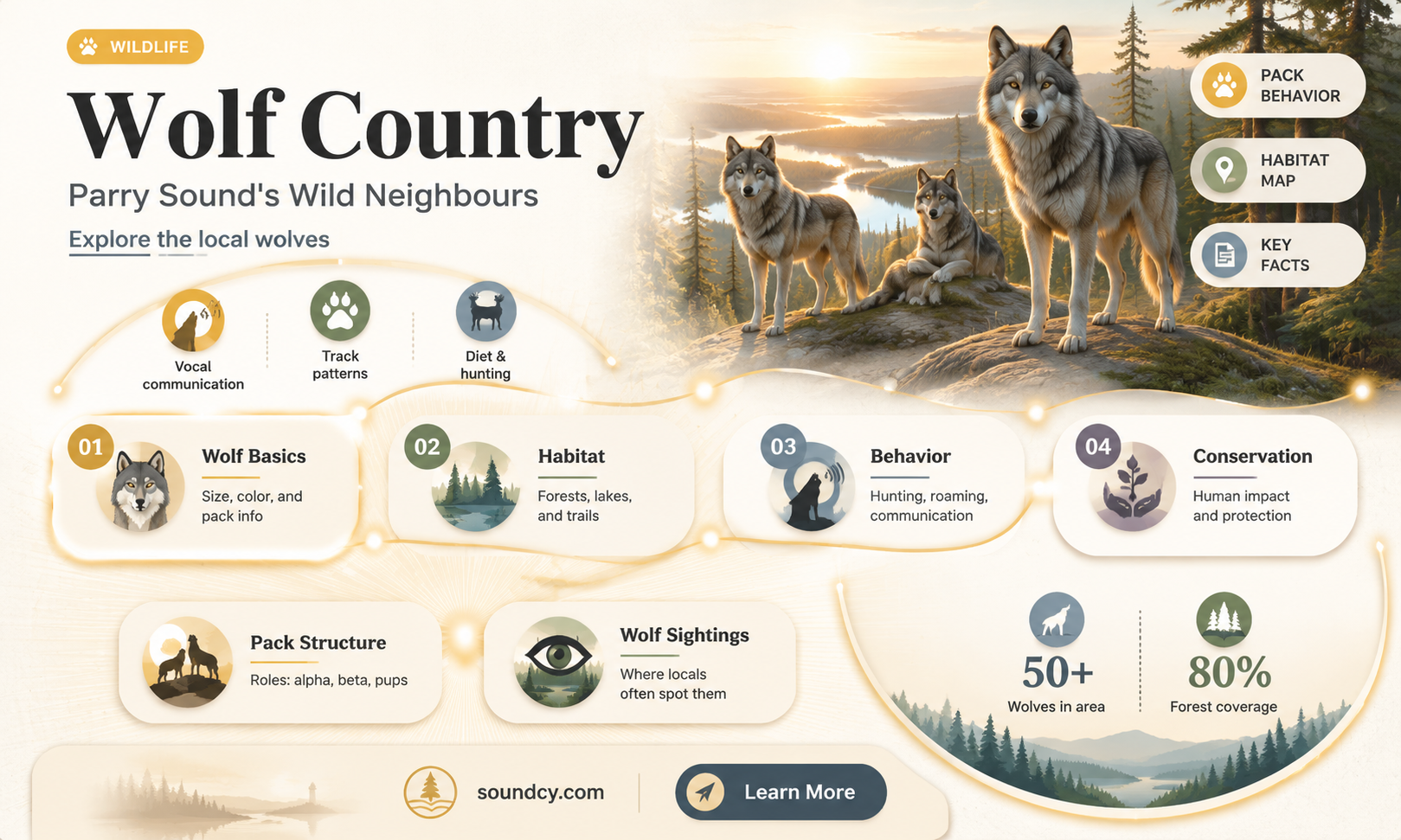 are there wolves in parry sound