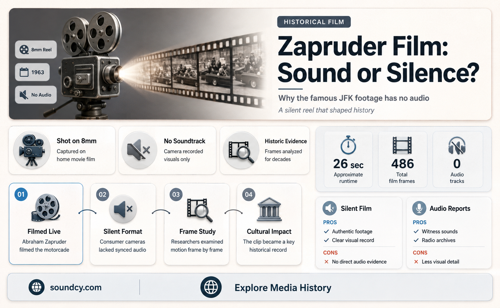 did the zapruder film have sound